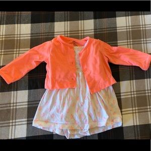 12 month dress and sweater set
